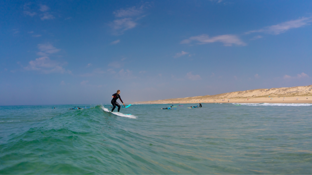 venir surfer au porge ocean près de bordeaux