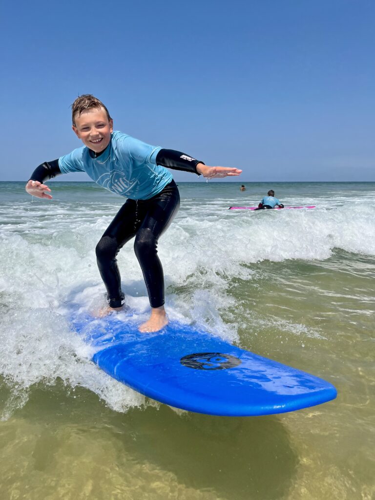 soutien cours de surf enfants et ado le porge